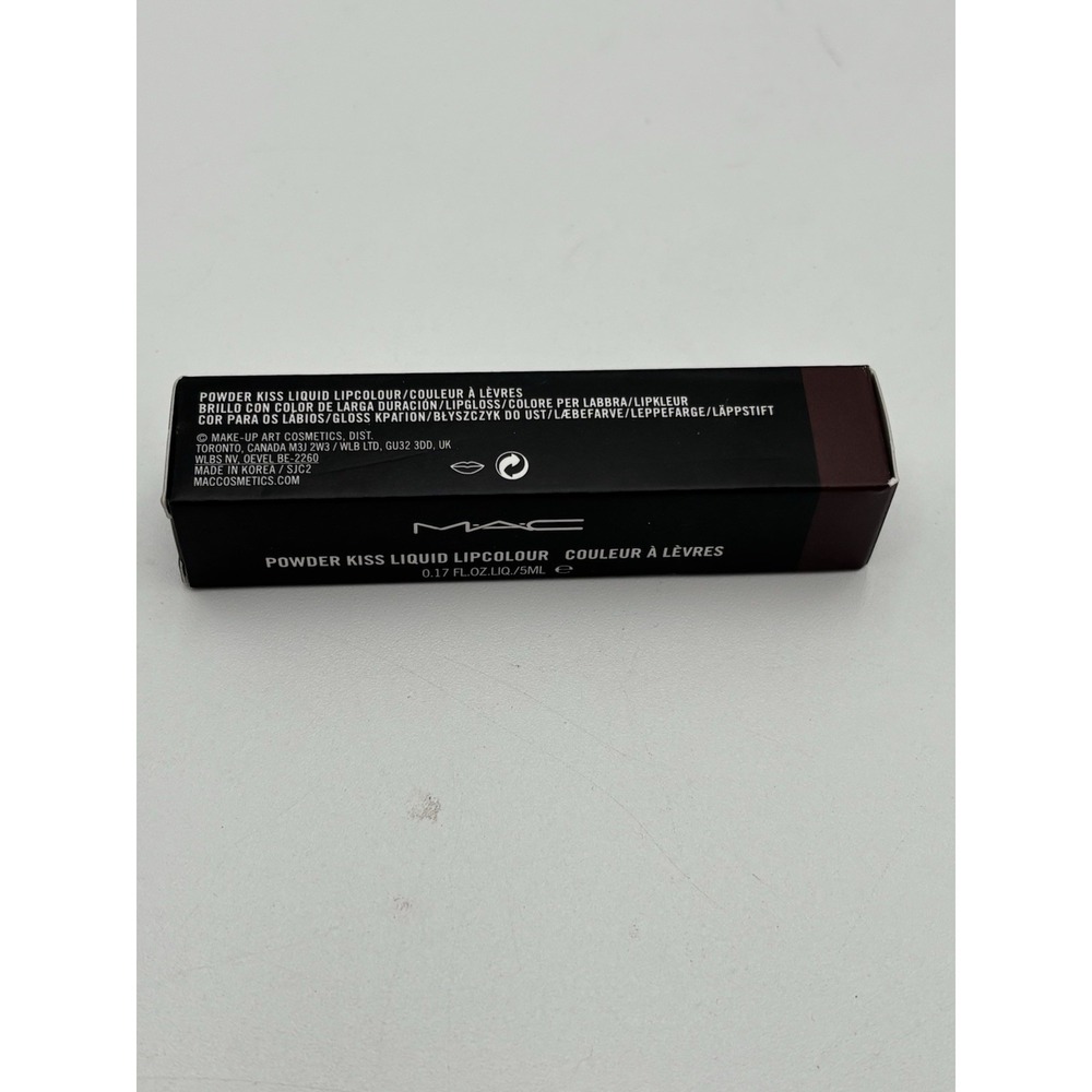 MAC Powder Kiss Liquid Lipcolour 994 Make Love To The Camera 5ml NIB - Picture 5 of 5